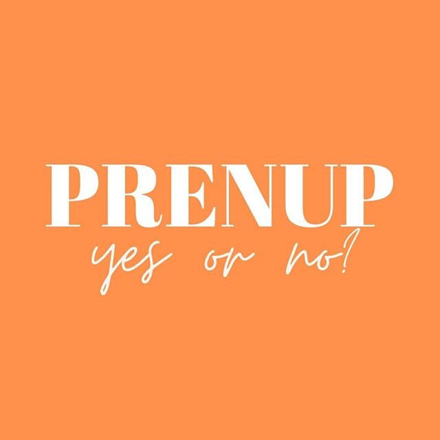 There can be a lot of emotion around this topic, so I&rsquo;m going to break it down for you.⠀
⠀
A prenuptial agreement [prenup, or as it&rsquo;s known in legal circles, a binding financial agreement (BFA)] is an agreement made between 2 people befor